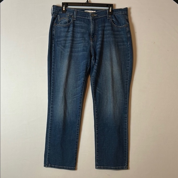 Levis 505 Straight Leg Jeans Womens Blue Medium Wash Denim 36X29 - Picture 1 of 8